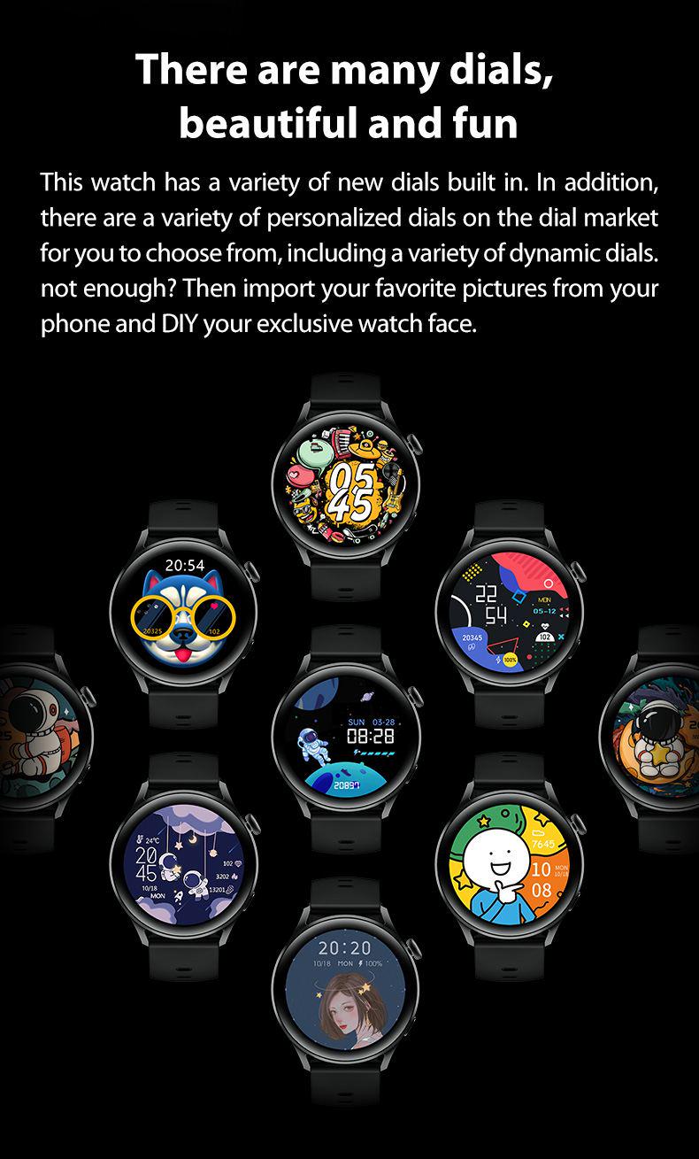 Смарт-часы Bakeey GT3 звонки/тонометр/пульсоксиметр Black - фото 4 Смарт-часы Bakeey GT3 звонки/тонометр/пульсоксиметр Black - фото 4