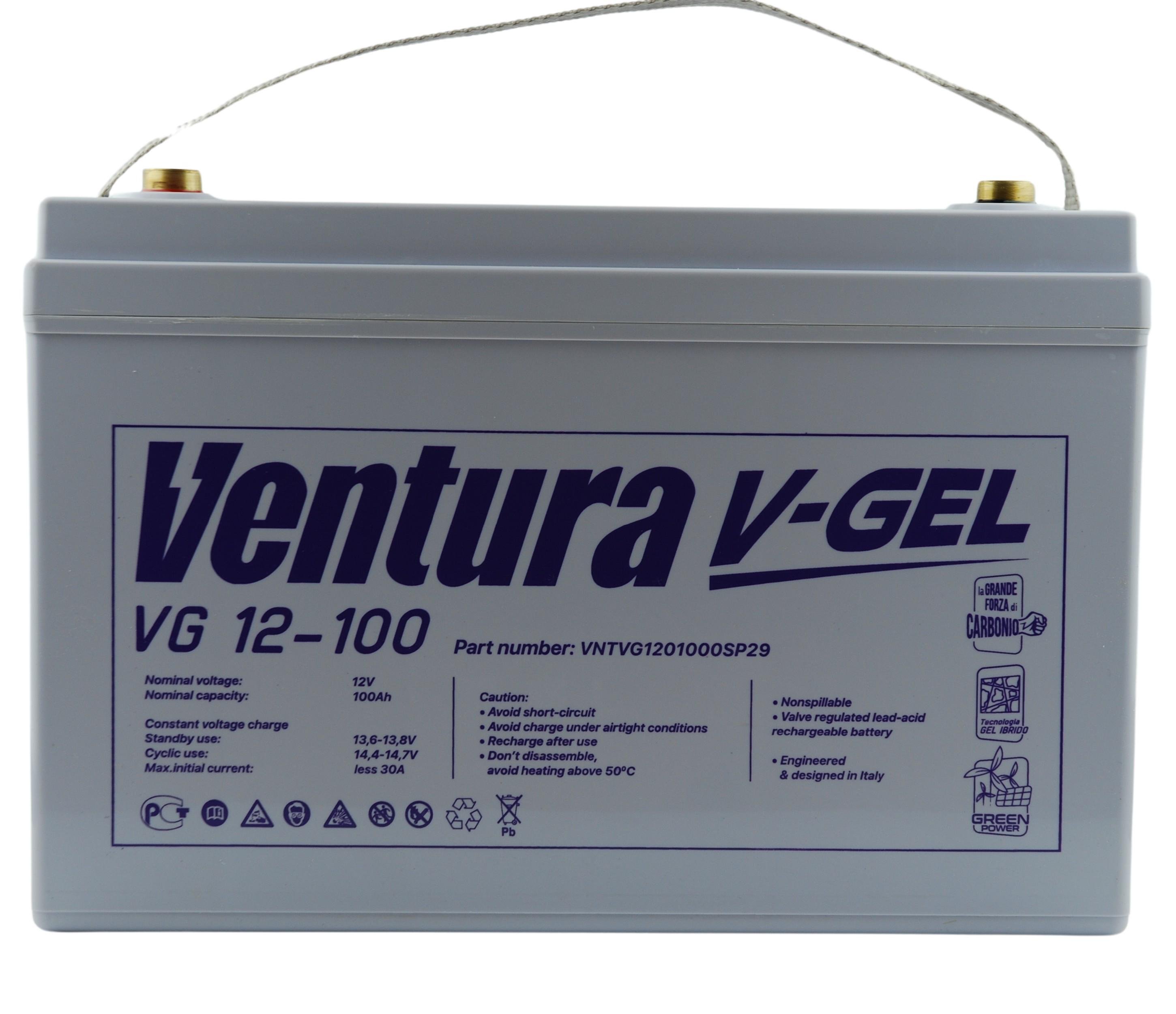 Акумулятор для ДБЖ Ventura VG12-100V-Gel 12 В 100 Ач (20645110) - фото 2