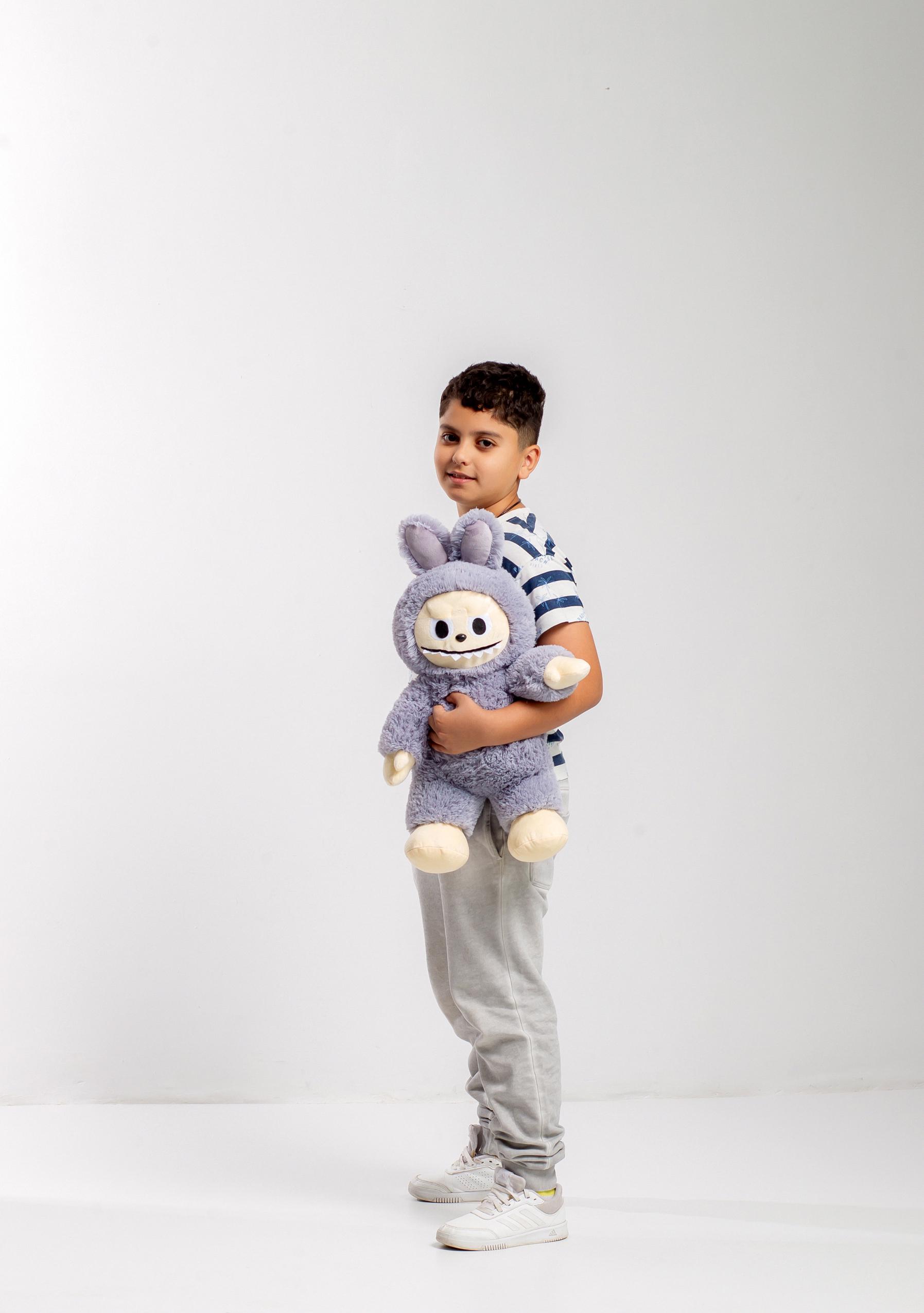 Игрушка мягкая Labubu Серый - фото 5