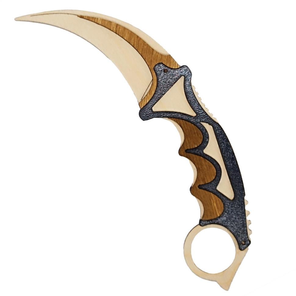 Ніж дерев'яний сувенірний Керамбіт KAR-W (RLT53923)