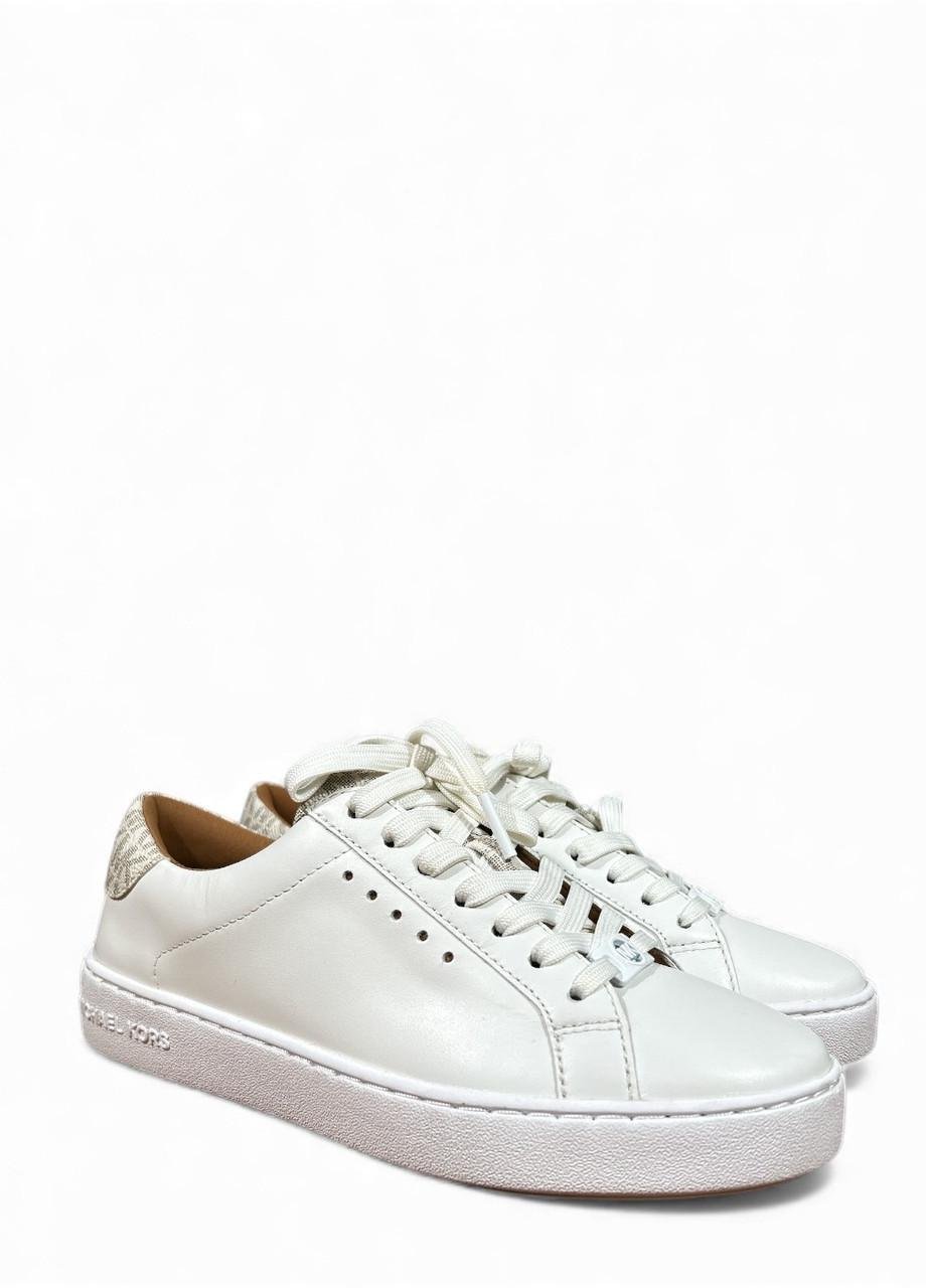 Кеди жіночі Michael Kors Irving Lace Up Lasered Leather р. 36,5 23,3 см Білий (43S7IRFS3L)