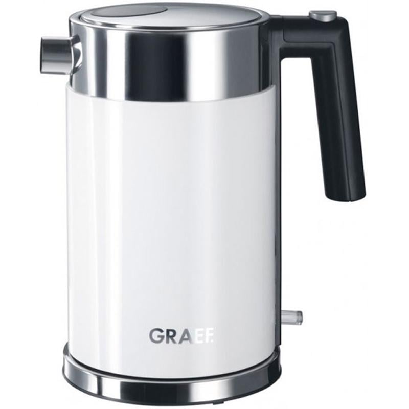 Електрочайник Graef WK 401 1 л 2015 Вт Stainless Steel White/Silver