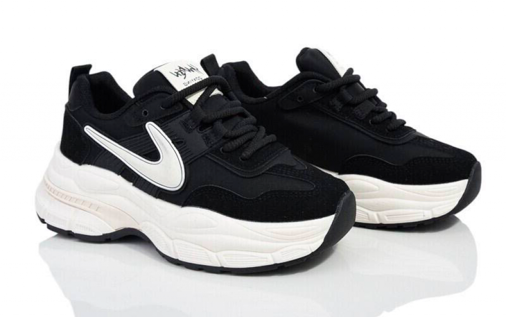 Кроссовки для девочек 172 р. 38 Черно-белый