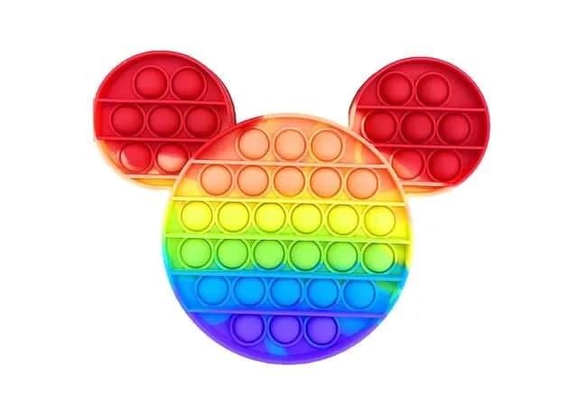 Игрушка-антистресс пупырка Bambi Pop It Fidget Радужный Микки Маус (500117ER)