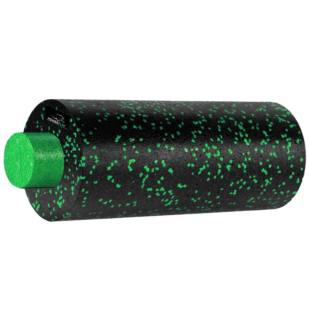 Ролик масажний гладкий PowerPlay PP-4348 2in1 EPP Foam Roller 33x14 см Чорний/Зелений (A-013242) - фото 2