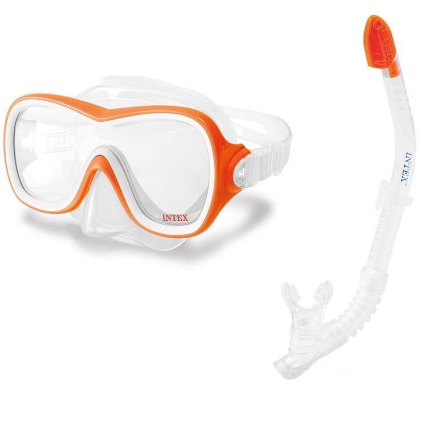 Набор для плавания Intex Aquaflow Sport прозрачная маска с трубкой от 8 лет Оранжевый (28443724) Набор для плавания Intex Aquaflow Sport прозрачная маска с трубкой от 8 лет Оранжевый (28443724)