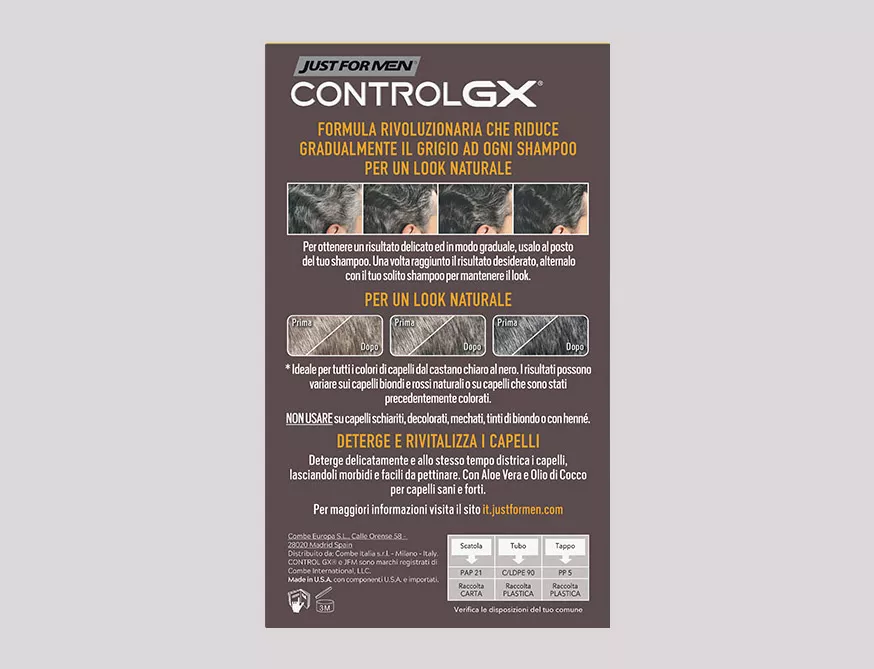 Шампунь от седых волос Just For Men CONTROL GX 2in1 118 мл - фото 3