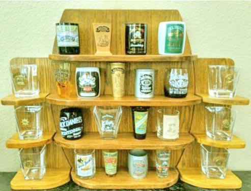 Полка для рюмок из дерева Элисворт Карри (ПДШ-005203)