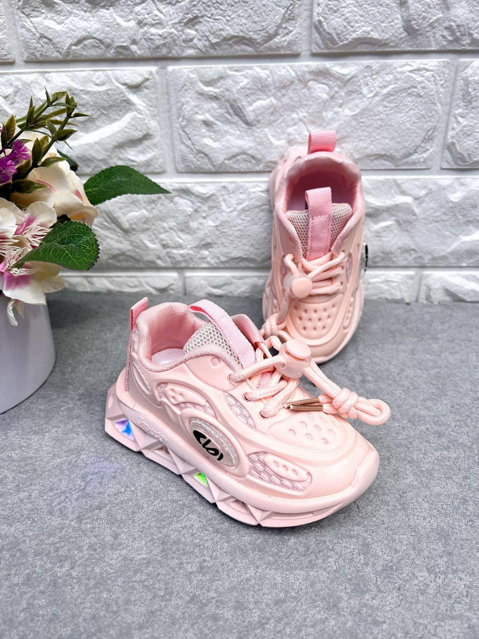 Кросівки для дівчинки 1534 р. 21 13 см Рожевий (1534) Кросівки для дівчинки 1534 р. 21 13 см Рожевий (1534)