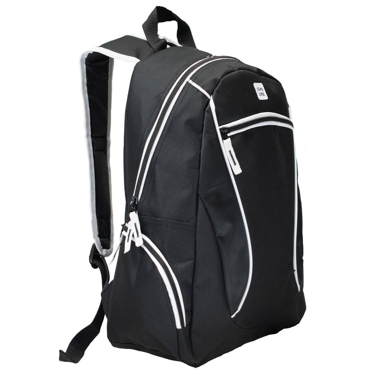 Рюкзак городской SEMI LINE 18 Black/White Elements (J4917-1)