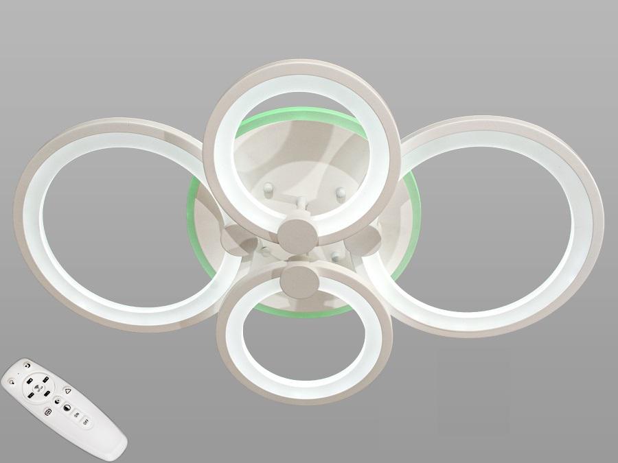 Люстра потолочная Octav с диммером и RGB подсветкой 75 Вт (8022/4 ВтH LED)