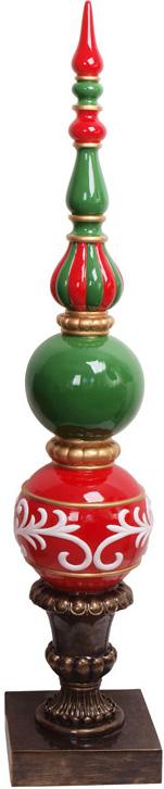 Новогодняя декоративная фигура Стэлла 155 см полистоун Красный/Зеленый (BD-837-215)