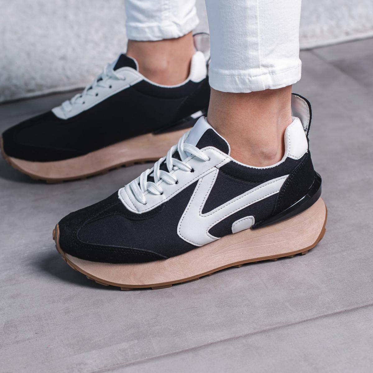 Кроссовки женские Fashion р. 40 25,5 см Черный (3497)