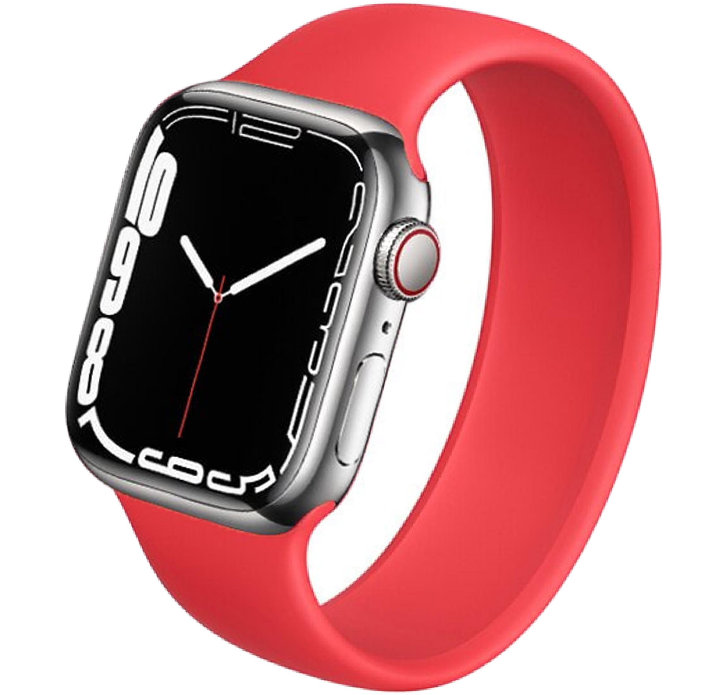 Ремінець силіконовий для Apple Watch 38 мм Red (14097695)