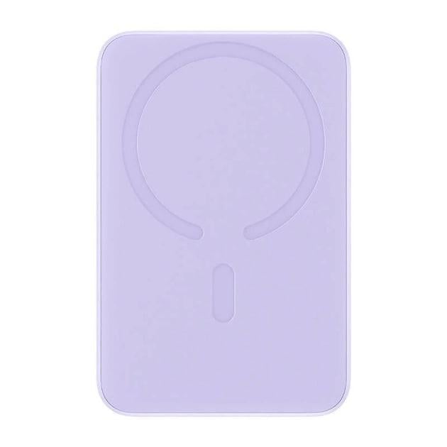 Повербанк Baseus Magnetic Mini 10000 mAh 20 W 2в1 QC3.0+PD3.0 с беспроводной зарядкой Qi 15 W Purple (PPCX110105)
