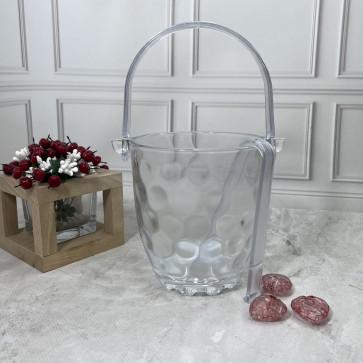 Відро для льоду зі щипцями Helios Бабл айс скляне 800 мл (BT003) - фото 2 Відро для льоду зі щипцями Helios Бабл айс скляне 800 мл (BT003) - фото 2