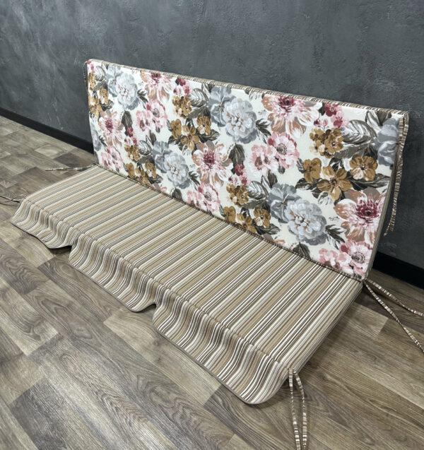 Матрас Comfort Home Bouquet/Line beige на поддоны/качели/каркасы/садовую мебель с рюшей 140х60х40х10 см Матрас Comfort Home Bouquet/Line beige на поддоны/качели/каркасы/садовую мебель с рюшей 140х60х40х10 см
