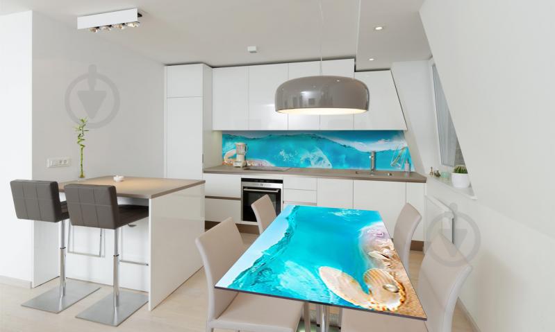 Наклейка виниловая на стол Zatarga «Волна» 650х1200 мм Z180501/1st Наклейка виниловая на стол Zatarga «Волна» 650х1200 мм Z180501/1st