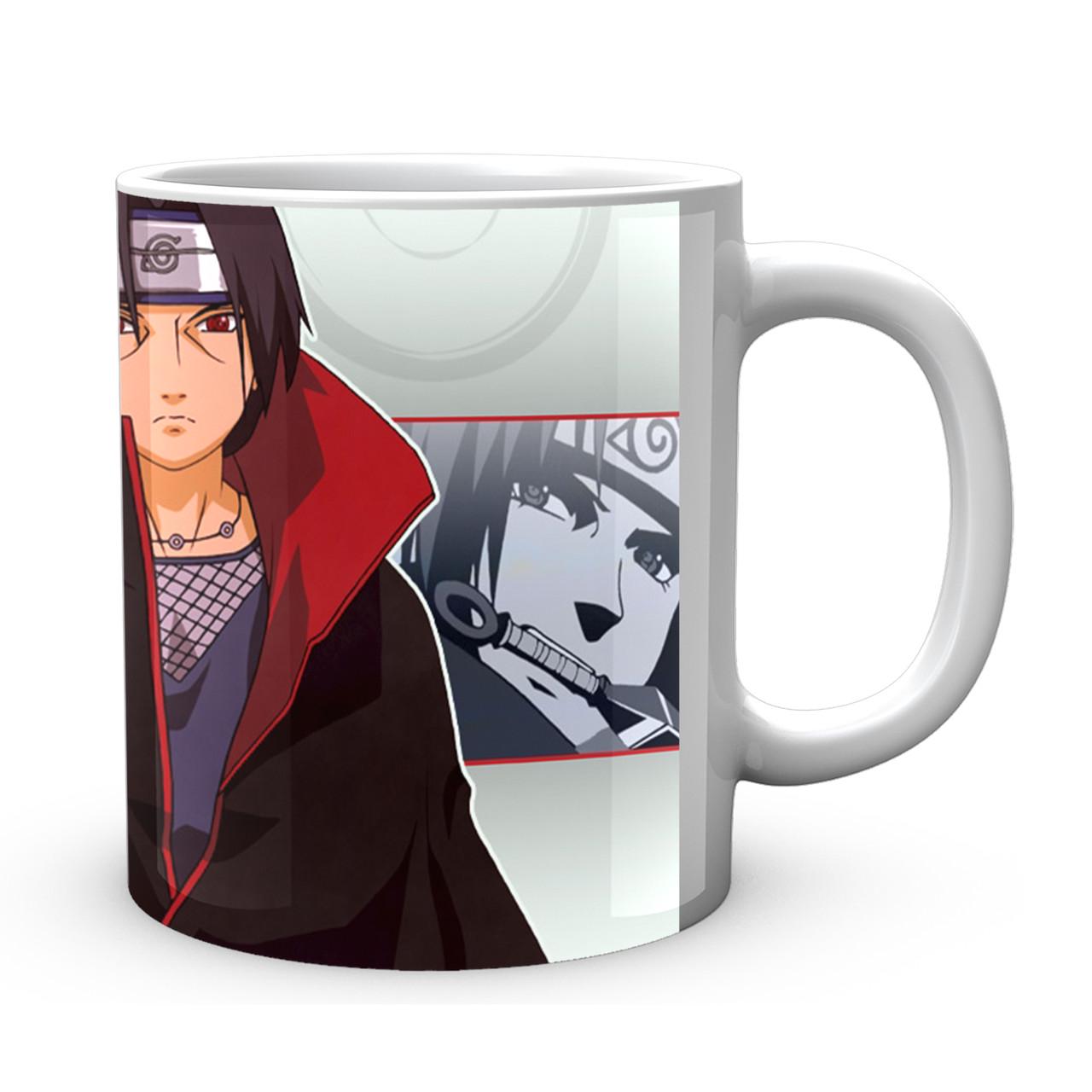 Чашка Gee! Наруто Naruto Итачи Учиха Тен но Джуин Белый NA.02.304