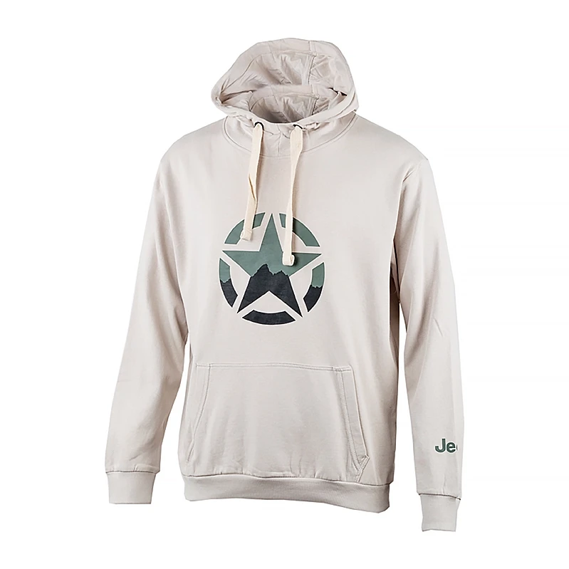 Худі чоловіче JEEP HOODED SWEATSHIRT STAR XL Сірий (O102568-J863 XL)