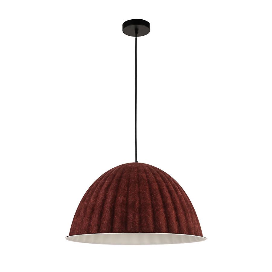 Світильник підвісний Levistella 8051890-1 550 C37+WH із фетровим плафоном Бордовий (2690342176)