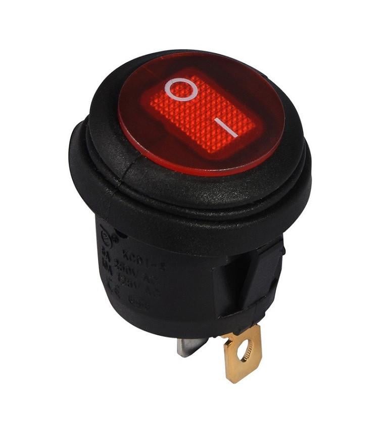ᐉ Переключатель влагозащищенный TechnoSystems KCD1-5-101WN R/B 220 V с ...