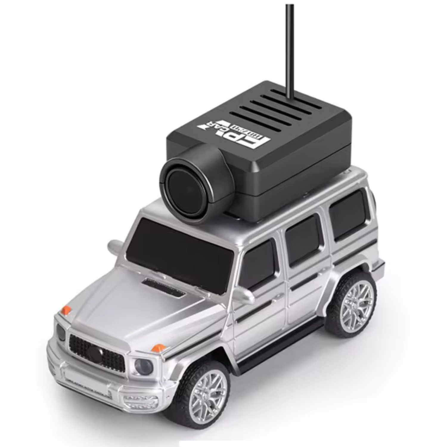 Машинка Мини FPV Mercedes Гелендваген 1:64 с камерой на крыше 720P Wi-Fi управлением через приложение записью видео LED на аккумуляторе Серый Машинка Мини FPV Mercedes Гелендваген 1:64 с камерой на крыше 720P Wi-Fi управлением через приложение записью видео LED на аккумуляторе Серый
