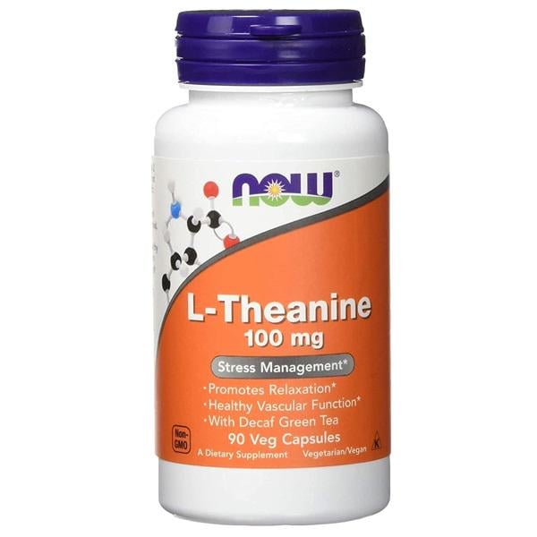 Теанин NOW Foods L-Theanine 100 mg 90 Veg Caps