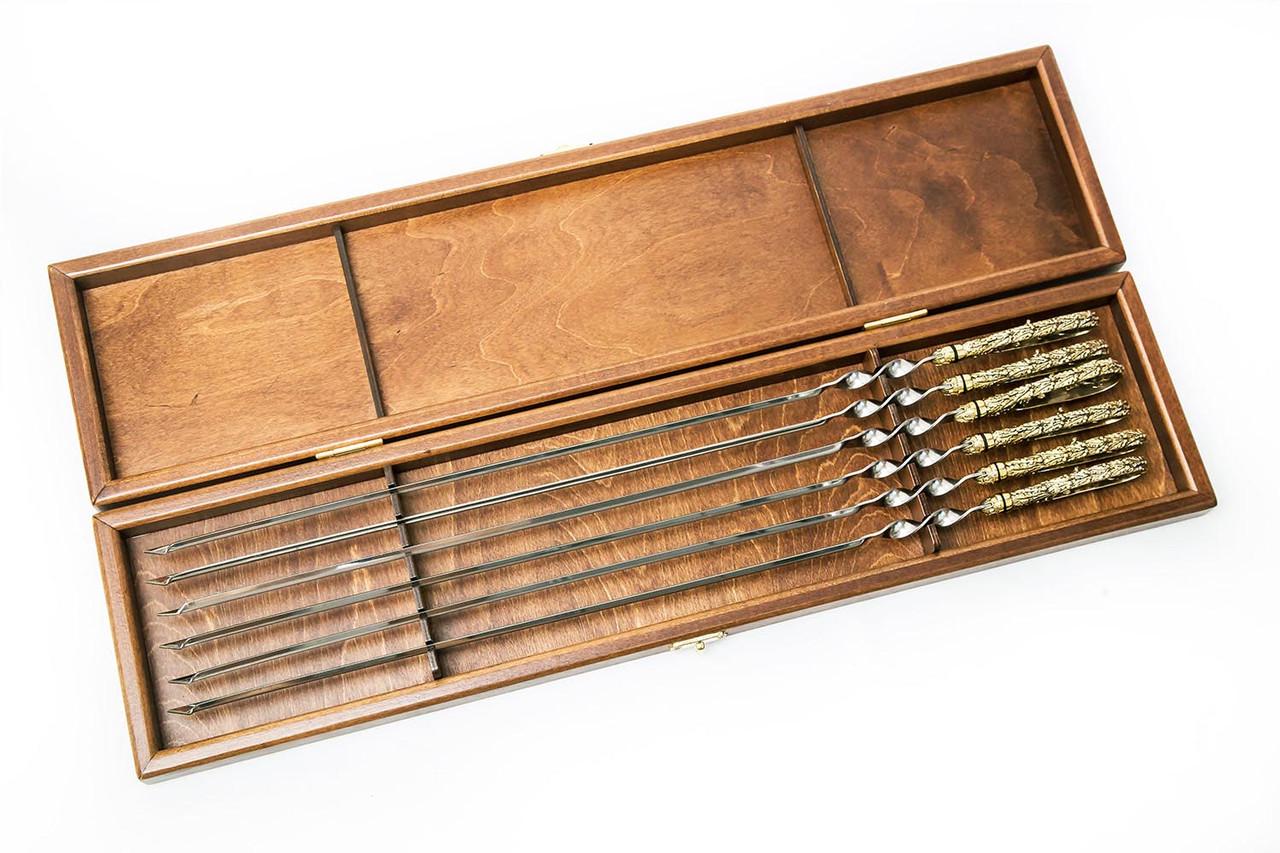 Пенал для шампуров из дерева Стаут Капучино (ПША-000309) Пенал для шампуров из дерева Стаут Капучино (ПША-000309)