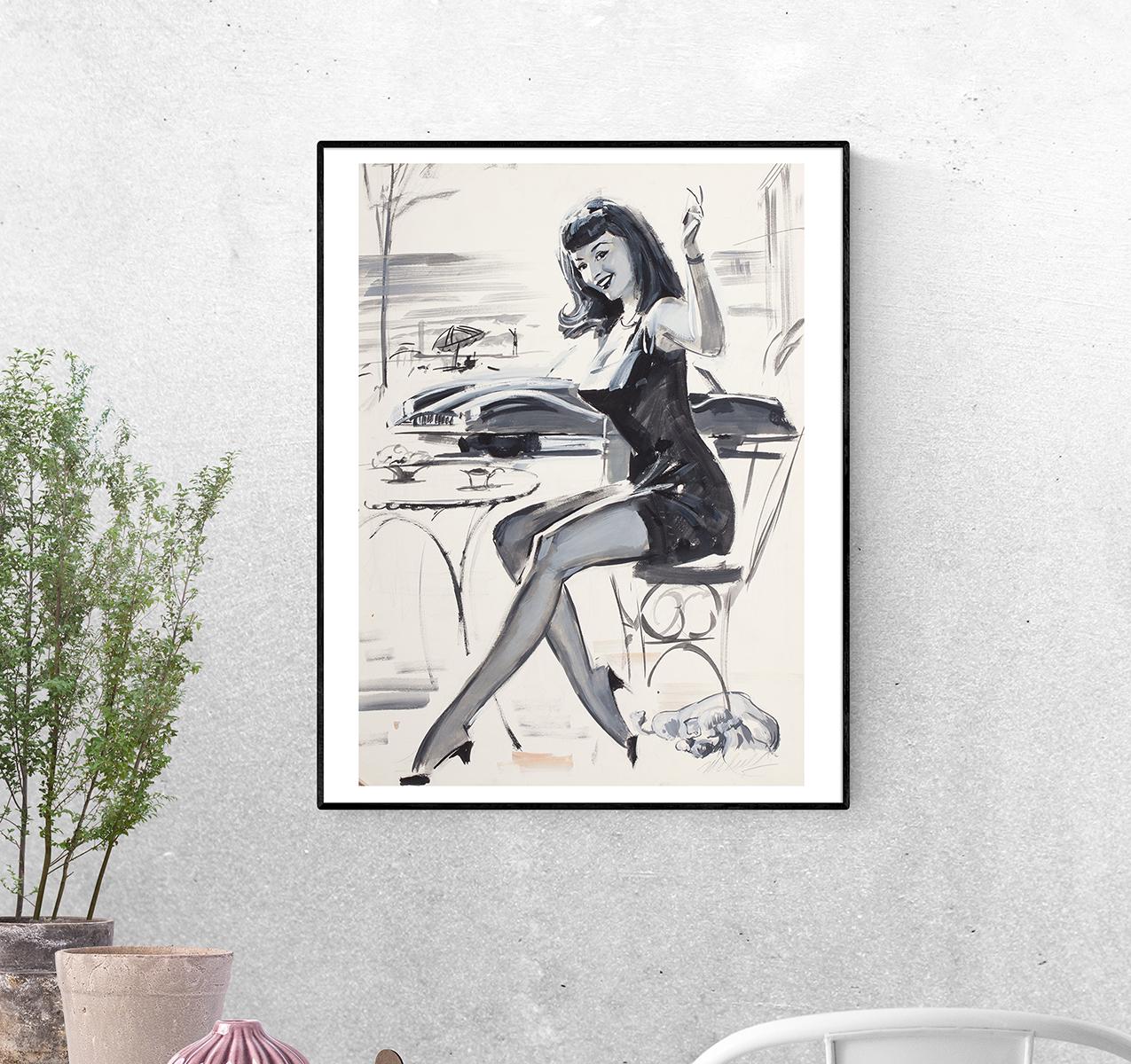 Постер Маленькое черное платье формат А-4 (pin_up_023015_Poster)