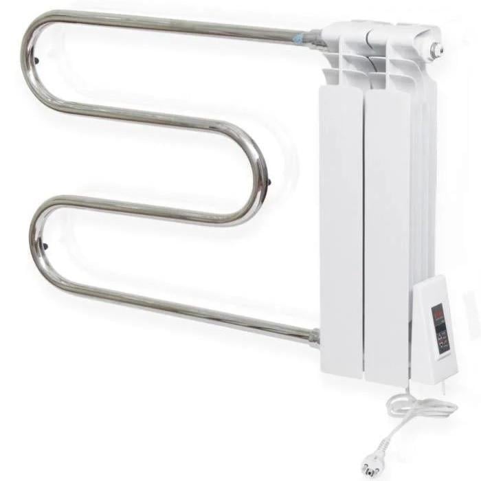 Полотенцесушитель электрический ERAFLYME 2 секции радиаторный обогреватель змеевик