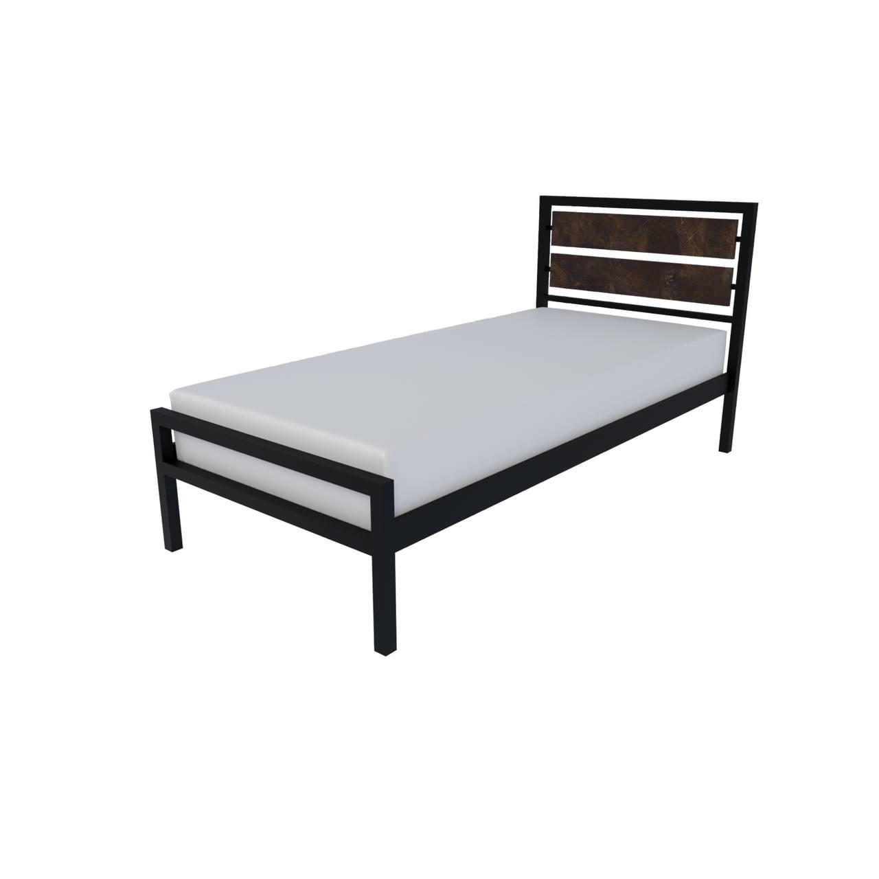 Кровать металлическая BLOOM-Оксид односпальная в стиле Loft 90х200 см (000083210)