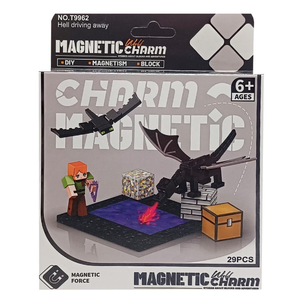 Конструктор дитячий магнітний Minecraft 9962 29 деталей (RLT52574)