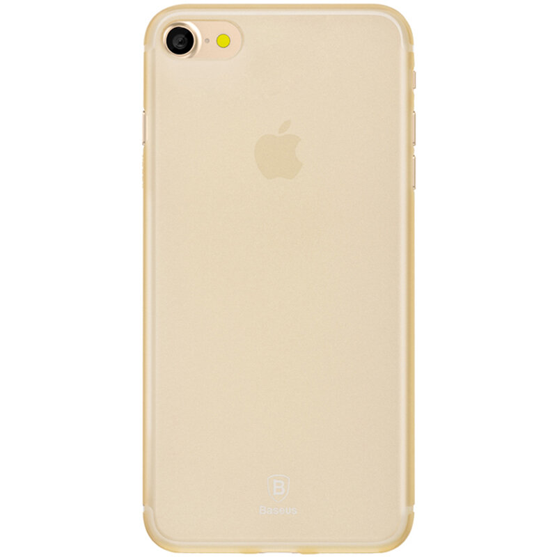 Чохол для телефона Baseus Slim iPhone SE 2020/8/7 Transparent Gold (WIAPIPH7-CT0V)