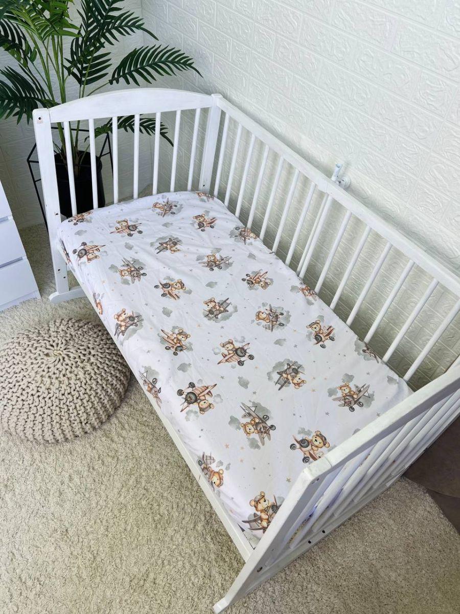 Простыня детская на резинке 120х60 см (7763)