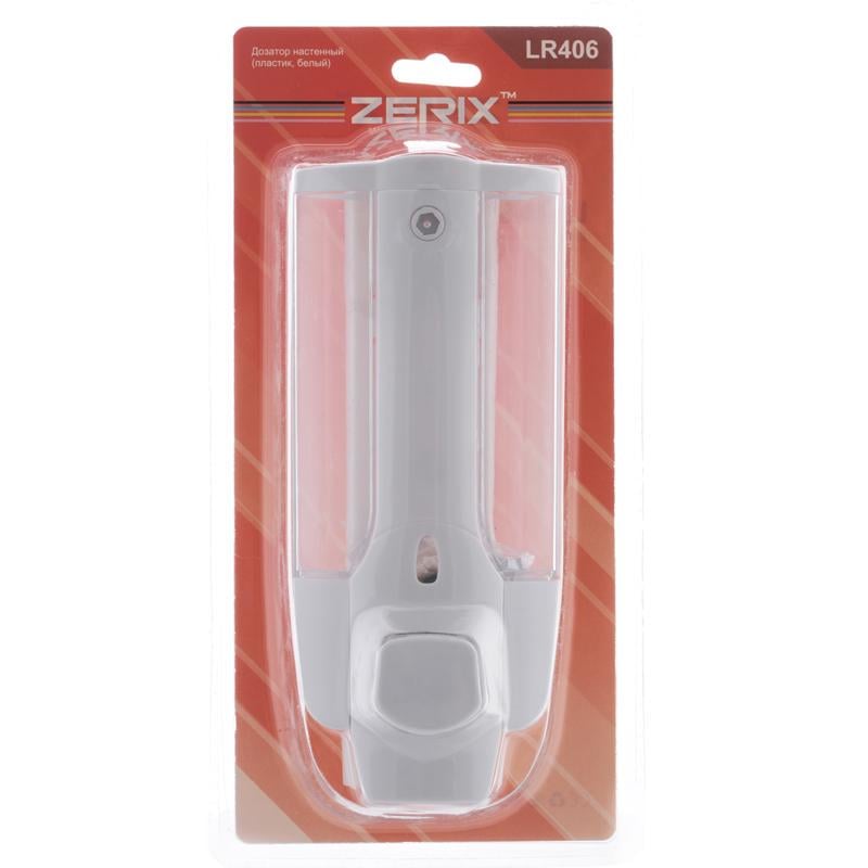 Дозатор для рідкого мила Zerix LR406 настінний Білий (ZX2717) - фото 3 Дозатор для рідкого мила Zerix LR406 настінний Білий (ZX2717) - фото 3