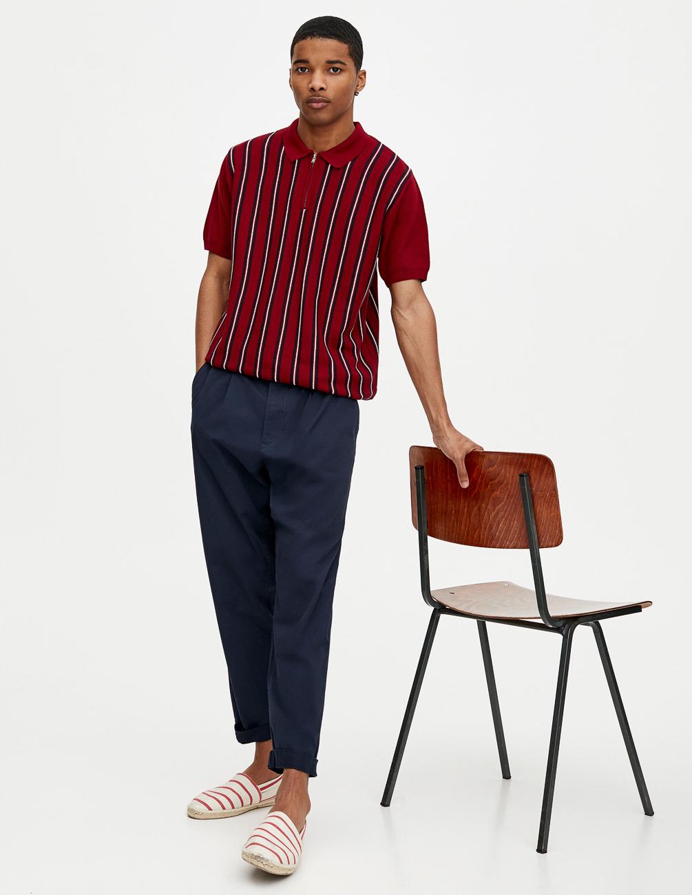Брюки Pull&Bear W34 Темно-синий (5679534b26)