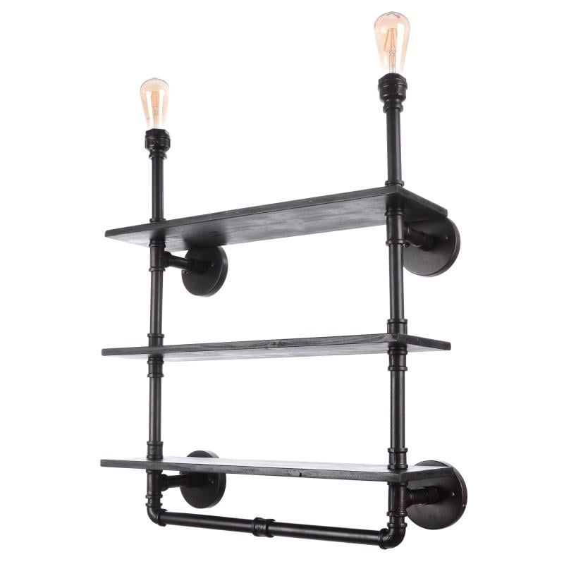 Светильник лофт настенный накладной Brille BL-342W/2 E27 BZ