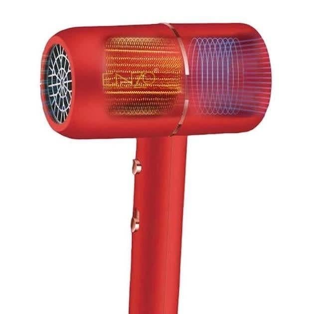Фен для волосся ENZO EN-6080 з іонізацією і функцією швидкого сушіння Червоний (28426697) - фото 2 Фен для волосся ENZO EN-6080 з іонізацією і функцією швидкого сушіння Червоний (28426697) - фото 2