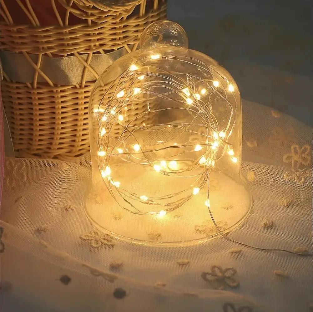 Гірлянда нитка Роса на батарейках 2хАА 5 м 50LED теплий білий - фото 8 Гірлянда нитка Роса на батарейках 2хАА 5 м 50LED теплий білий - фото 8