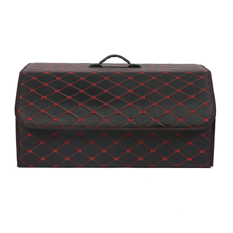 Органайзер автомобильный Ningbo 54х32х30 см Черный с красной прошивкой - фото 2 Органайзер автомобильный Ningbo 54х32х30 см Черный с красной прошивкой - фото 2