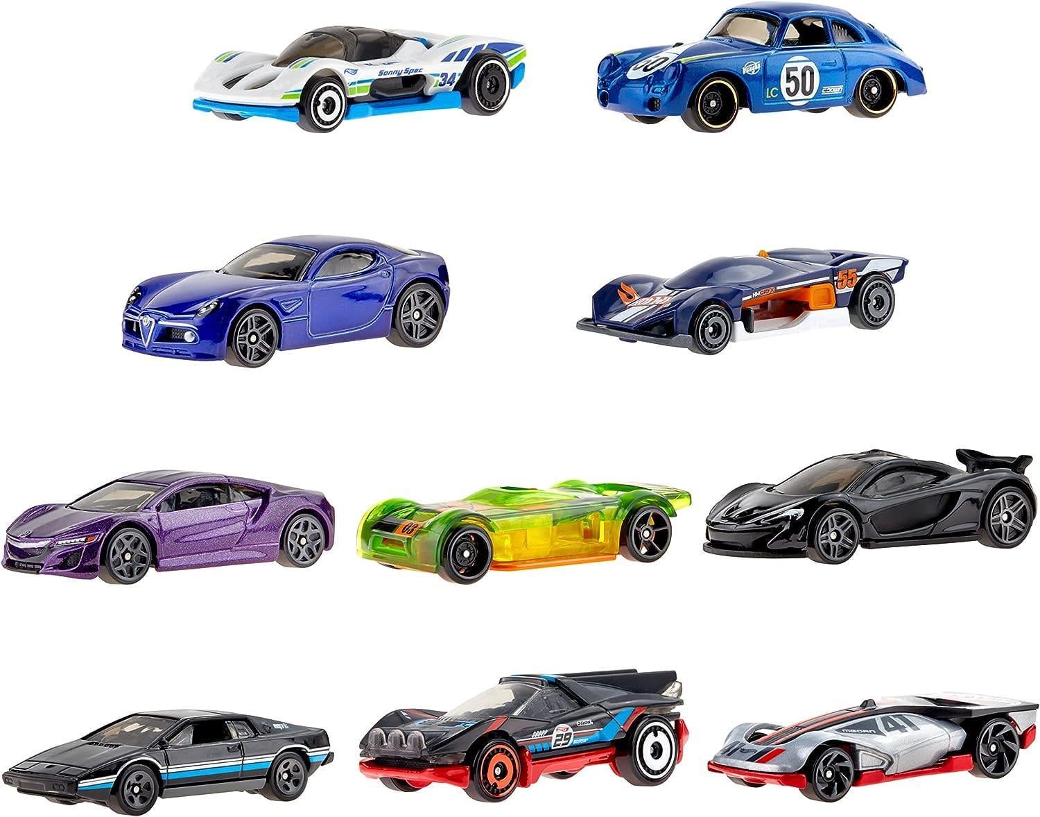Набор из 10 гоночных машинок Hot Wheels Set of 10 Toy Race Cars (HMK47) Набор из 10 гоночных машинок Hot Wheels Set of 10 Toy Race Cars (HMK47)