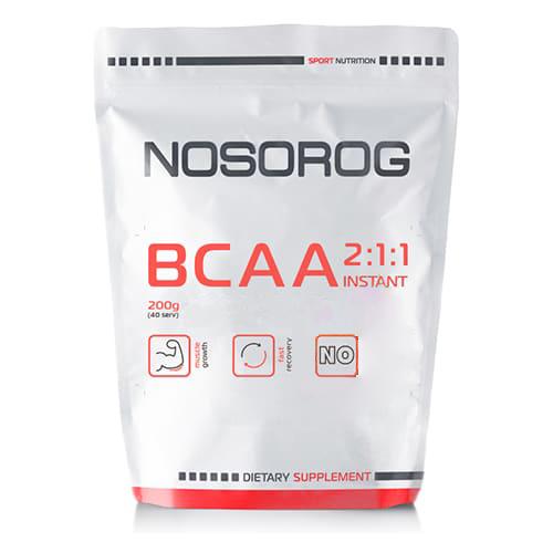 Амінокислота для спорту Nosorog Nutrition BCAA 2-1-1 Instant 200 г Ананас