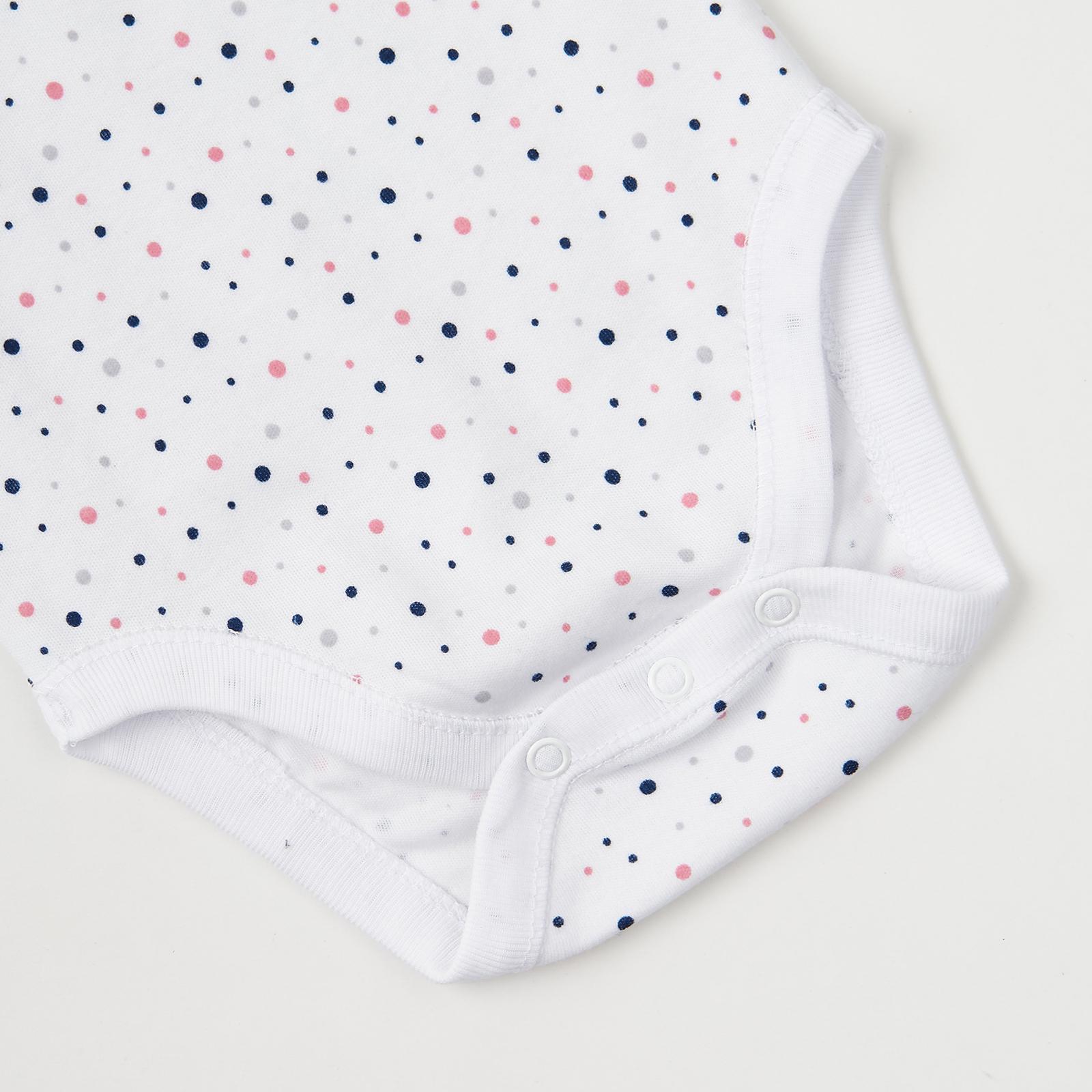 Боди с коротким рукавом Горошки 9-12 мес. 74-80 см - фото 2 Боди с коротким рукавом Горошки 9-12 мес. 74-80 см - фото 2