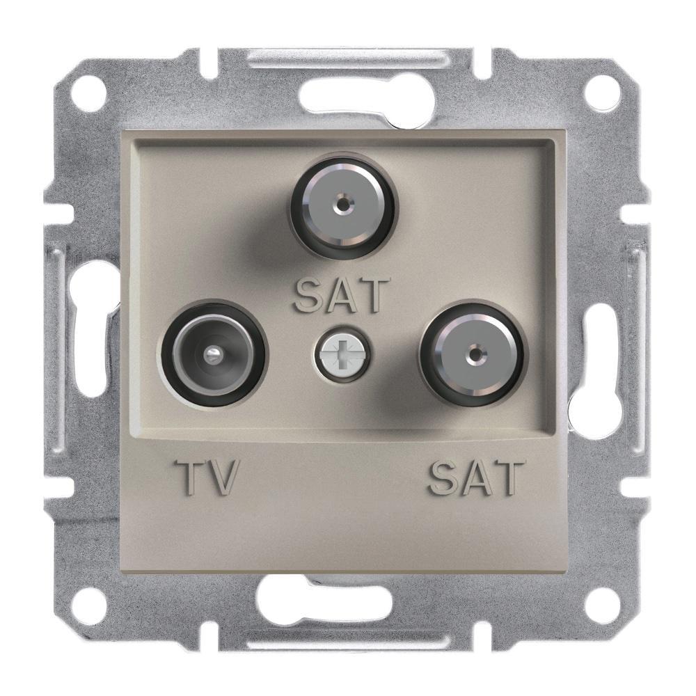 Розетка TV-SAT-SAT конечная 1 dB Schneider Electric Бронзовый (EPH3600169)