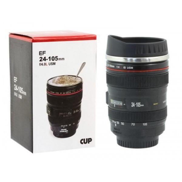 Термокухоль Aura у вигляді об'єктива Canon EF 24-105 Чорний (2908) - фото 4 Термокухоль Aura у вигляді об'єктива Canon EF 24-105 Чорний (2908) - фото 4