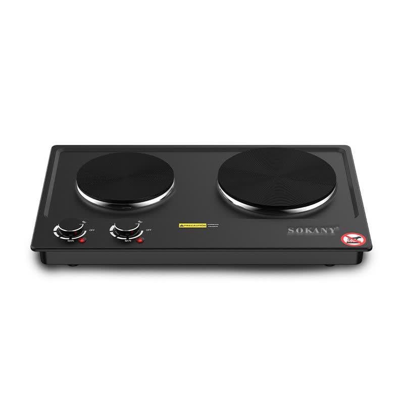 Настольная плитка электрическая Sokany SK-07002 2 конфорки 1000/1500 Вт Черный (29172370) Настольная плитка электрическая Sokany SK-07002 2 конфорки 1000/1500 Вт Черный (29172370)