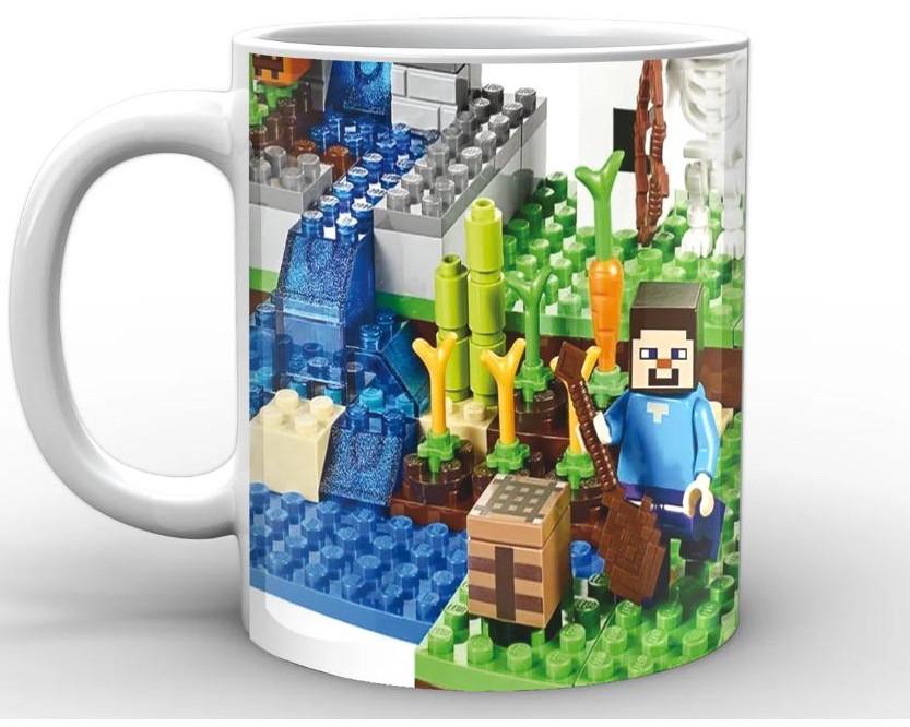 Чашка Gee! Minecraft Майнкрафт лего MС.02.010.845 Белый