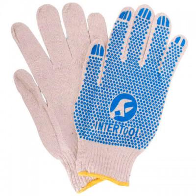 Перчатка защитная трикотажная с ПВХ покрытием Intertool SP-0134