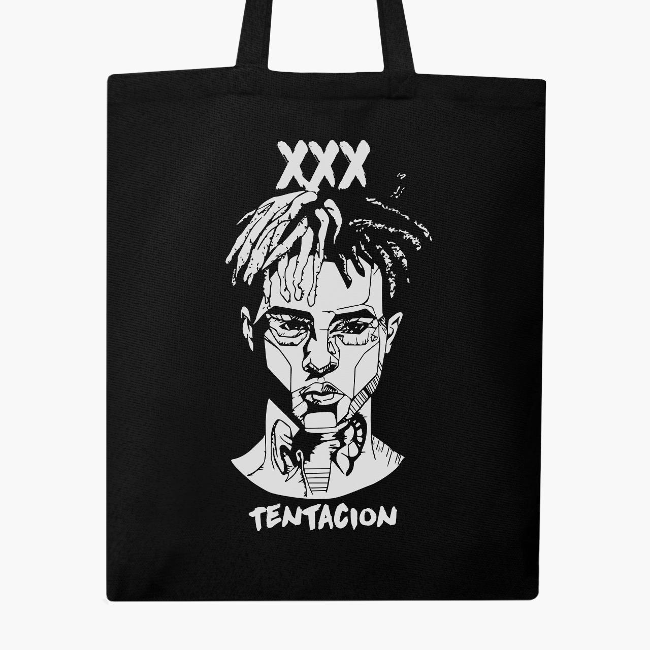 Еко сумка шоппер XXXTentacion 41х35 см Чорний (9227-2637-BK) - фото 4